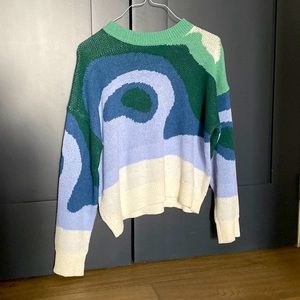 Cool toned knitted sweater